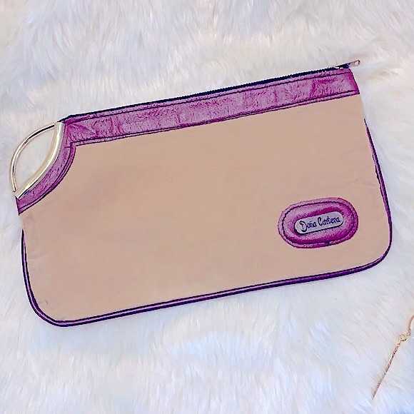 Vintage Handbags - Dona Cartera Tennessee Handbags Tan Brown Leather Purse Wristlet Vintage Clutch